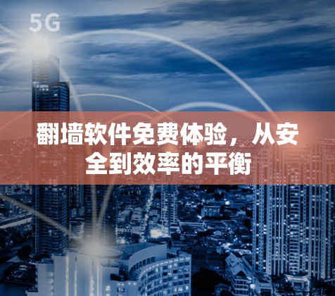 翻墙软件免费体验，从安全到效率的平衡
