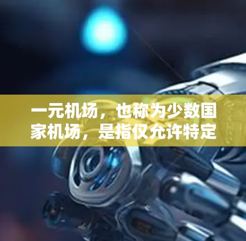 一元机场，也称为少数国家机场，是指仅允许特定国家或少数国家的航空器通过的机场。它们在某些情况下具有实际用途，具体包括