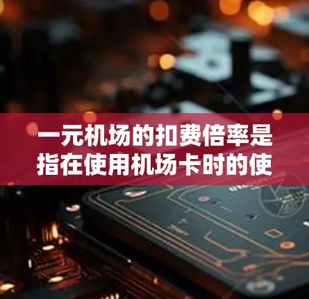 一元机场的扣费倍率是指在使用机场卡时的使用次数限制，具体计算如下