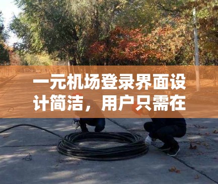一元机场登录界面设计简洁，用户只需在一个页面完成登录和注册。它可能包括以下特点