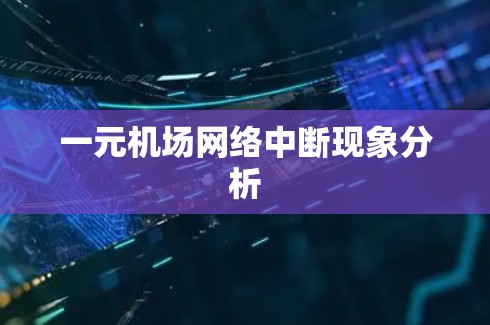 一元机场网络中断现象分析