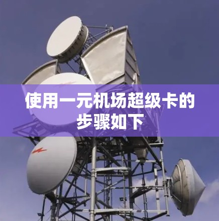 使用一元机场超级卡的步骤如下
