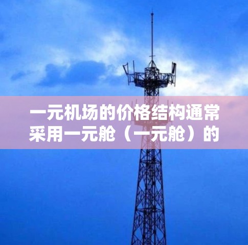 一元机场的价格结构通常采用一元舱（一元舱）的定价策略，这种定价模式旨在吸引需要紧急乘坐的乘客，同时提供经济舒适的服务。以下是该价格结构的一些关键点