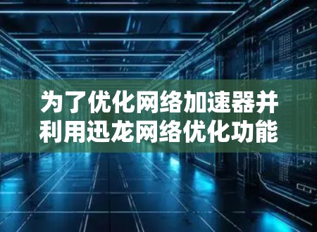 为了优化网络加速器并利用迅龙网络优化功能，可以按照以下步骤进行操作