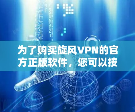 为了购买旋风VPN的官方正版软件，您可以按照以下步骤进行