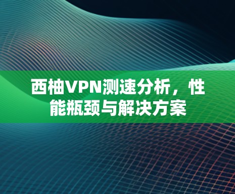 西柚VPN测速分析，性能瓶颈与解决方案