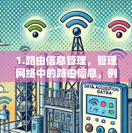 1.路由信息管理，管理网络中的路由信息，例如IP地址映射、子网观点等