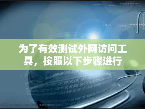 为了有效测试外网访问工具，按照以下步骤进行
